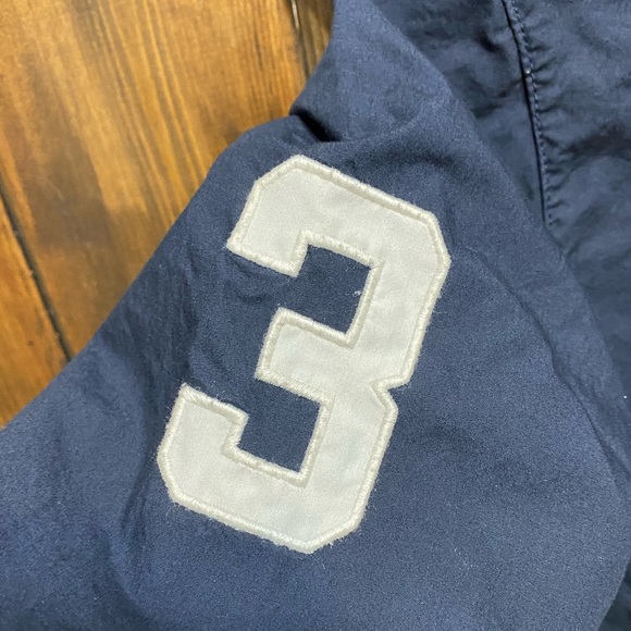 VTG POLO Ralph Lauren Bomber Jacket Navy Embroidered Logo Patch Kids L 16/18 - Picture 8 of 15